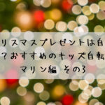 今年のクリスマスプレゼントは自転車にしませんか？おすすめのキッズ自転車です☆マリン編 その3