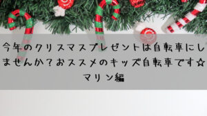 今年のクリスマスプレゼントは自転車にしませんか？おすすめのキッズ自転車です☆マリン編 その1