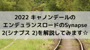 2022 キャノンデールのエンデュランスロードのSynapse 2(シナプス 2)を解説してみます☆