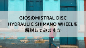 GIOS(ジオス)のMISTRAL DISC HYDRAULIC SHIMANO WHEELを解説してみます☆