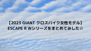 【2023 GIANT クロスバイク女性モデル】ESCAPE R Wシリーズをまとめてみした☆