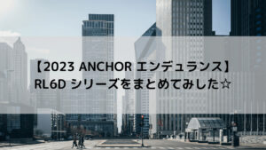 【2023 ANCHOR エンデュランス】RL6Dシリーズをまとめてみした☆