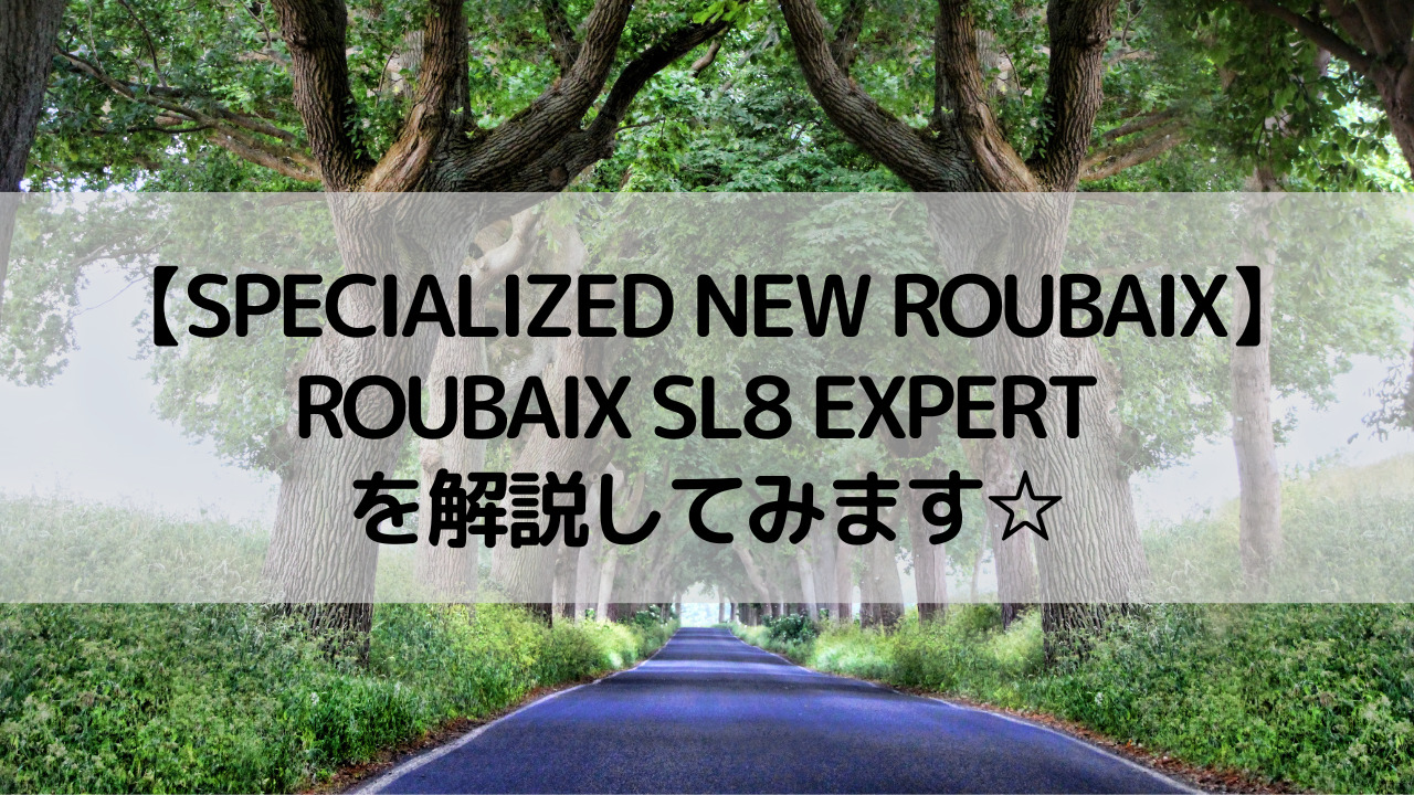 【SPECIALIZED NEW ROUBAIX】ROUBAIX SL8 EXPERTを解説してみます☆